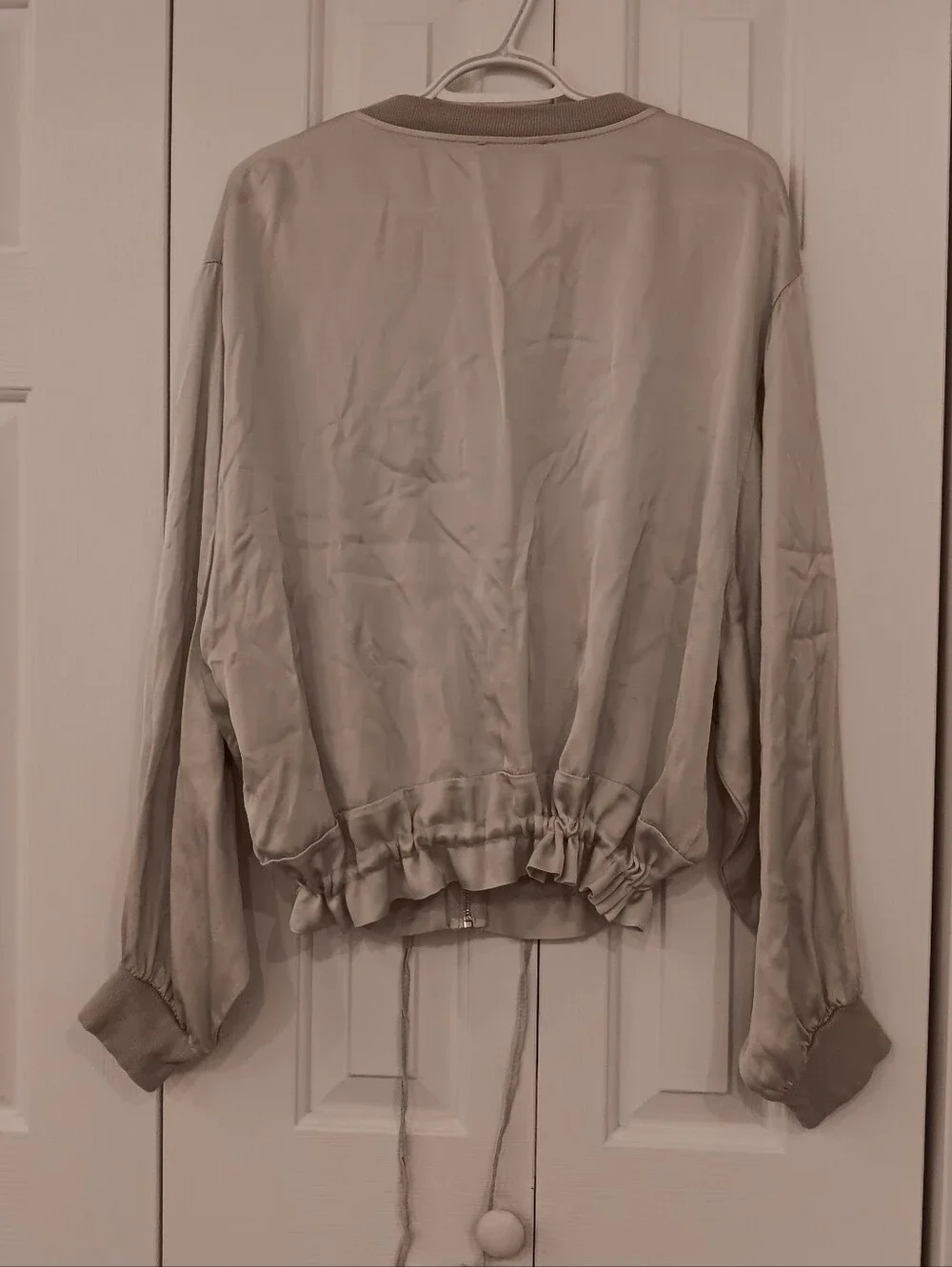 Genuine Silk Bomber Jacket - Made in Italy